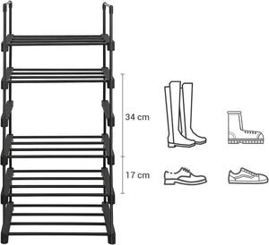 Stackable Shoe Storage Organizer – 6 Tiers - Karrari