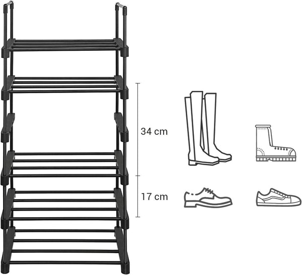 Stackable Shoe Storage Organizer – 6 Tiers - Karrari