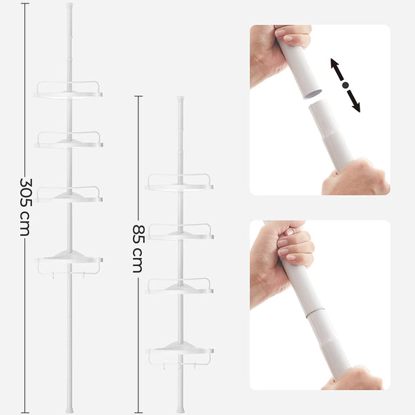 Adjustable Telescopic Shower Corner Shelf - Karrari