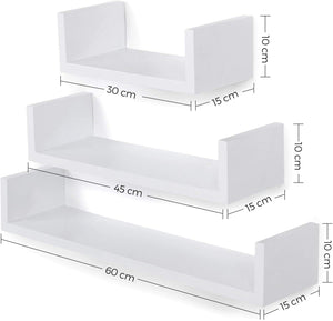 Set of 3 Floating Wall Shelves - Karrari