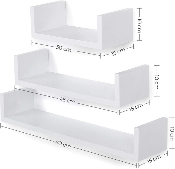 Set of 3 Floating Wall Shelves - Karrari