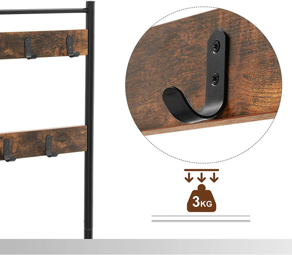 Coat Rack with Bench & Shoe Shelves - Karrari