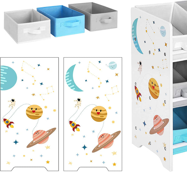 Kids Storage Shelf with 9 Fabric Boxes - Karrari