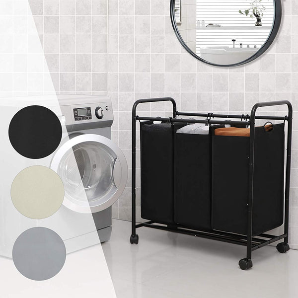 Clothes Sorter Trolley with 3 Removable Bags - Karrari