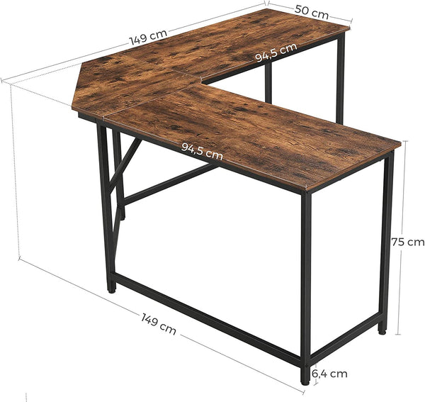 L-Shaped Computer Corner Desk - Karrari