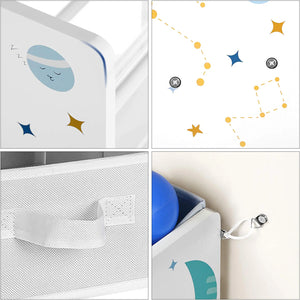 Kids Storage Shelf with 9 Fabric Boxes - Karrari