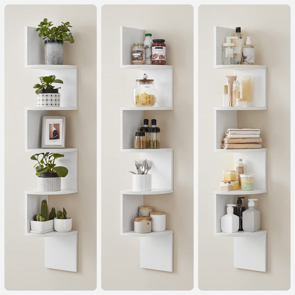 5-Tier Floating Corner Shelf - Karrari