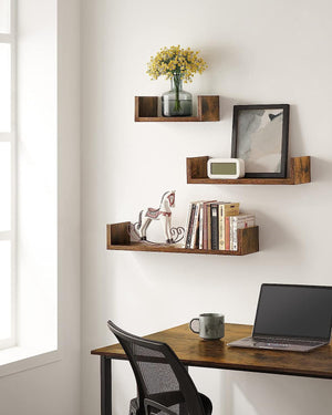 Set of 3 Floating Wall Shelves - Karrari