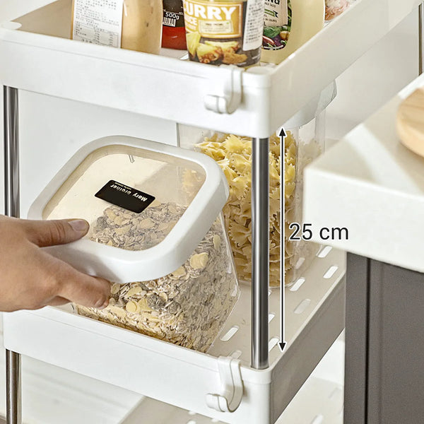 4-Tier Plastic Storage Trolley - Karrari