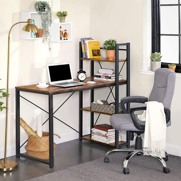 Writing Desk with Reversible Storage Shelves - Karrari