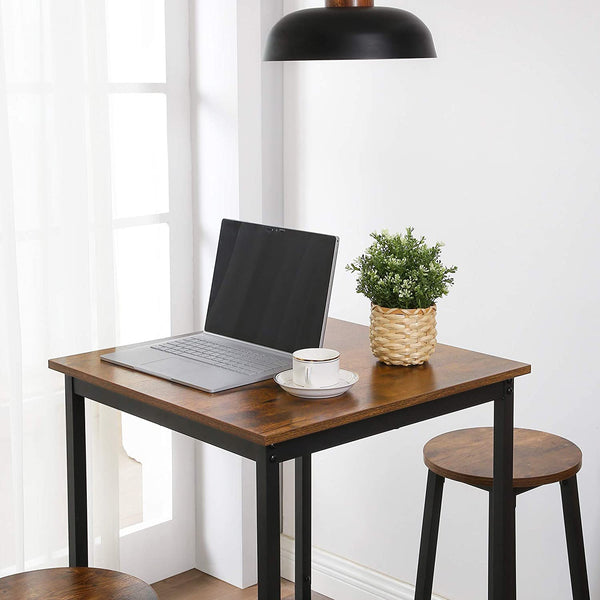 Square Bar Table with Steel Frame - Karrari