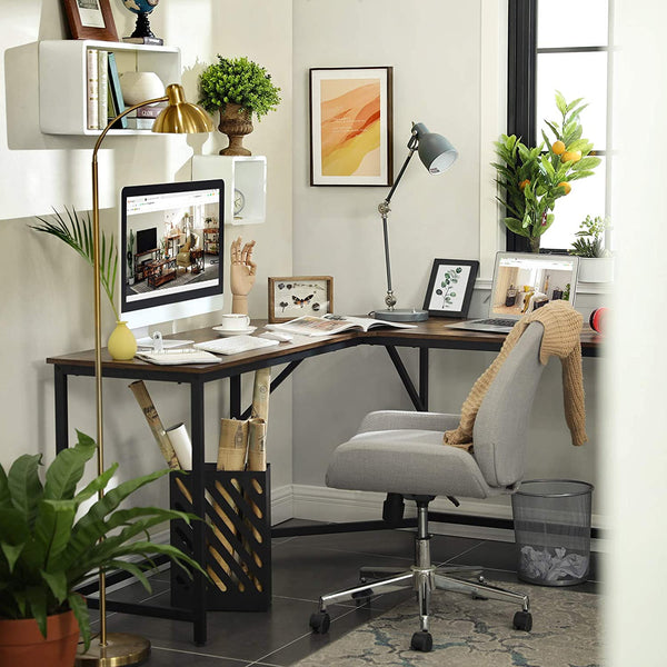 L-Shaped Computer Corner Desk - Karrari