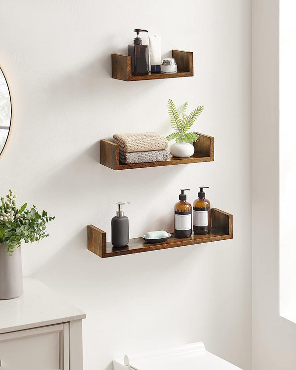 Set of 3 Floating Wall Shelves - Karrari