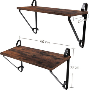 Set of 2 Large Floating Wall Shelves - Karrari