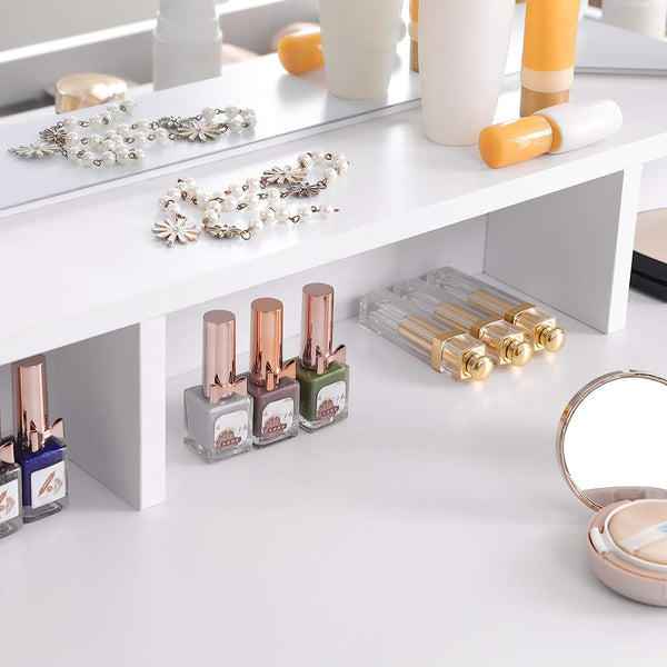 Vanity Table with Folding Mirror & Storage - Karrari