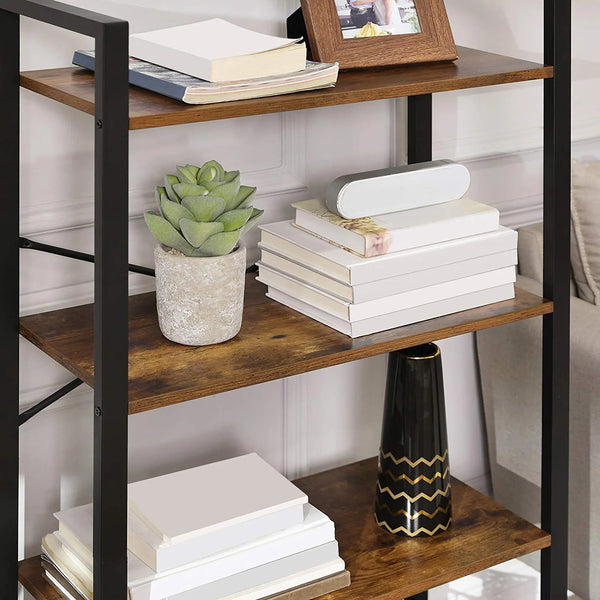 4-Tier Industrial Bookshelf - Karrari