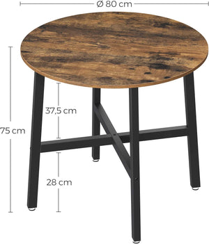 Industrial Round Dining Table - Karrari