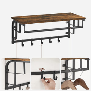 Wall-Mounted Coat Rack with Hooks - Karrari