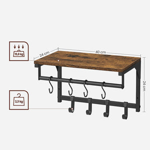 Wall Coat Rack with Hooks - Karrari
