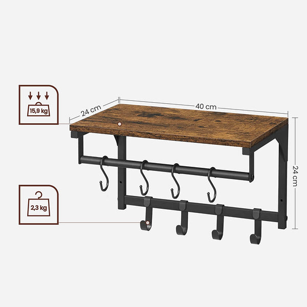 Wall Coat Rack with Hooks - Karrari