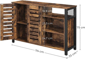 Storage Sideboard Cabinet with Doors & Shelves - Karrari