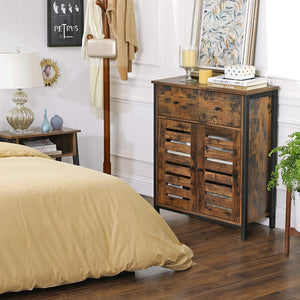 Floor Cabinet - Drawer & Louvered Door - Karrari
