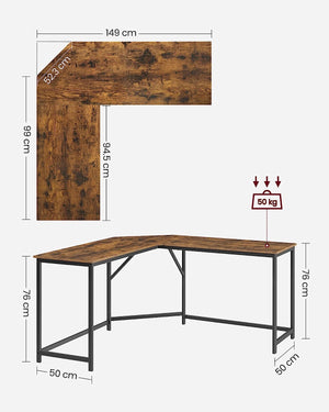 L-Shaped Computer Corner Desk - Karrari