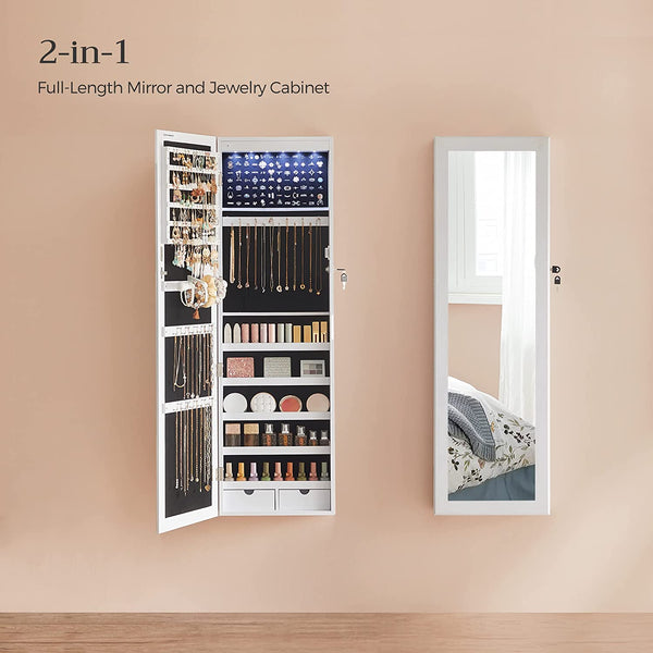 Wall-Mounted Lockable Jewellery Cabinet - Karrari