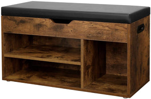 Shoe Bench with Cushion & Storage - Karrari
