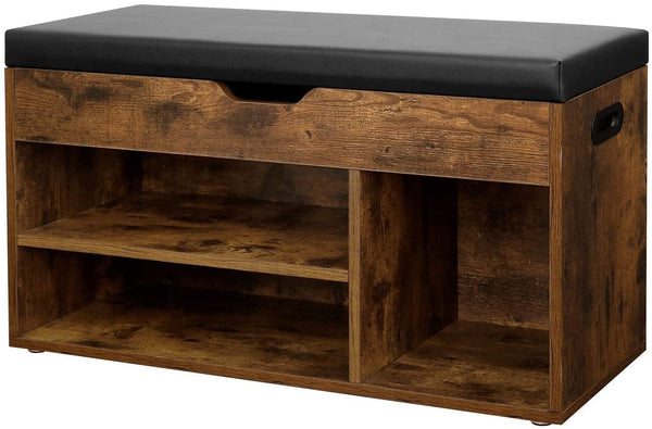 Shoe Bench with Cushion & Storage - Karrari