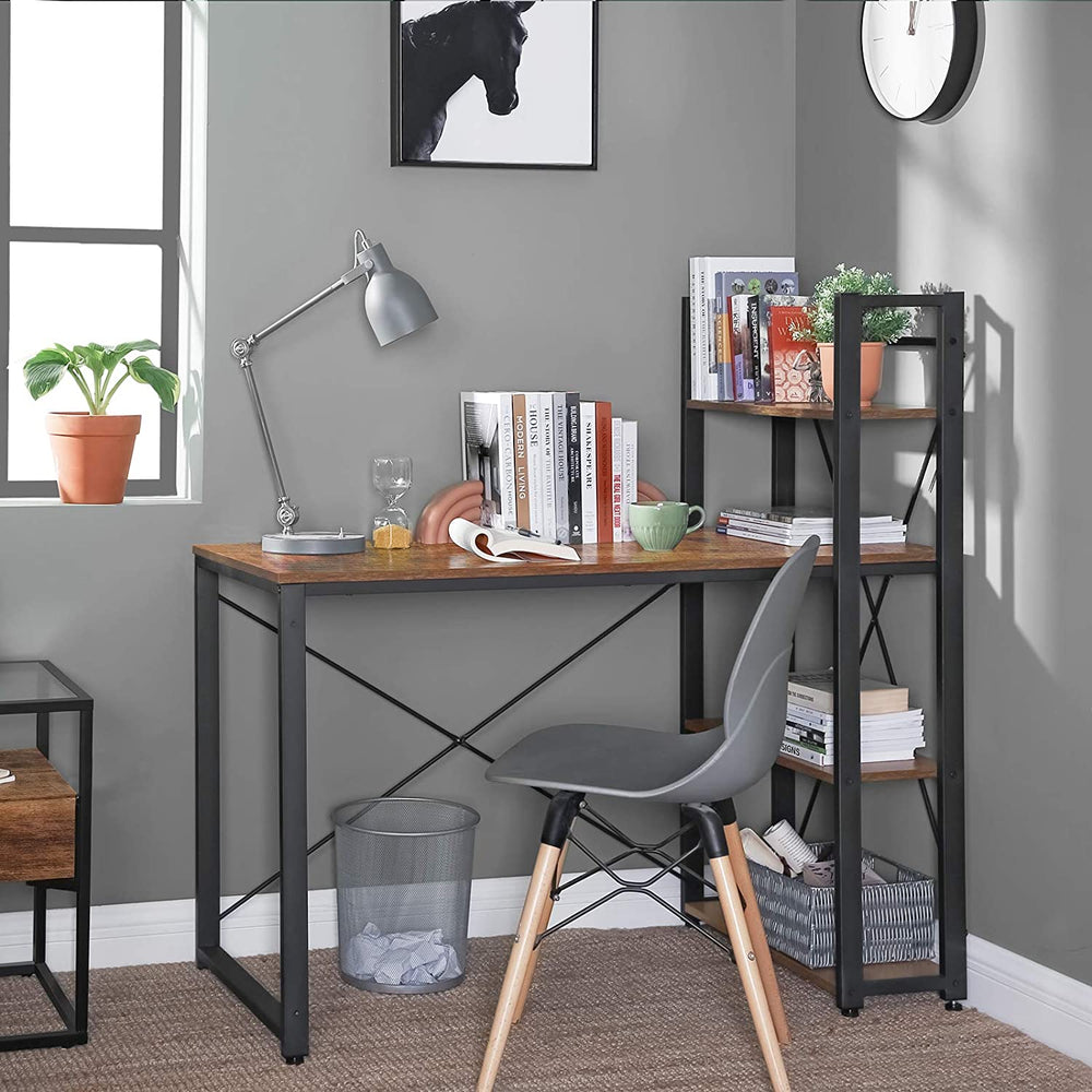 Writing Desk with Reversible Storage Shelves - Karrari