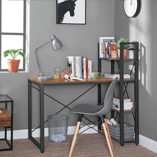 Writing Desk with Reversible Storage Shelves - Karrari
