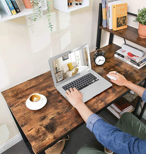 Writing Desk with Reversible Storage Shelves - Karrari