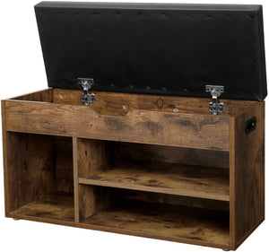 Shoe Bench with Cushion & Storage - Karrari