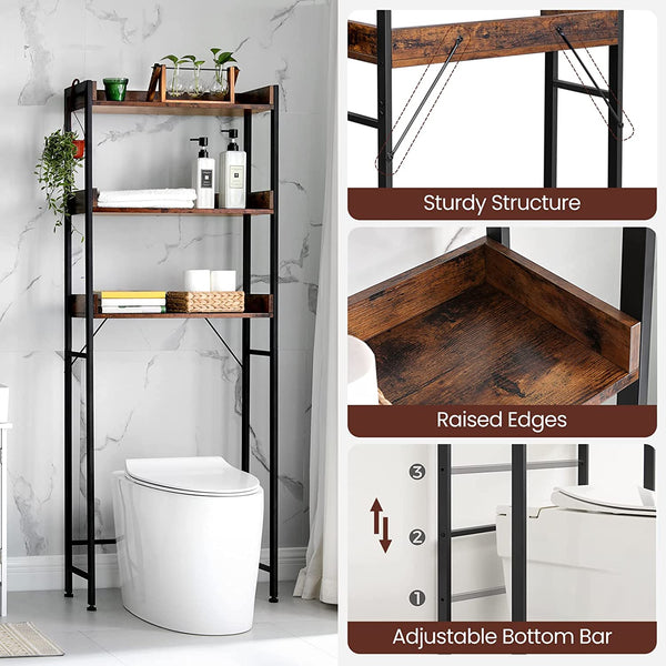 3-Tier Over-The-Toilet Bathroom Shelf - Karrari