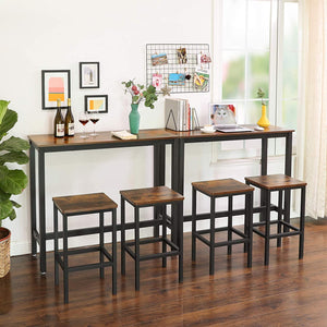 Industrial Bar Table with Metal Frame - Karrari