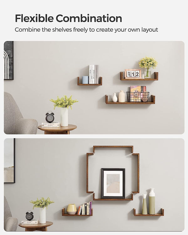 Set of 3 Floating Wall Shelves - Karrari