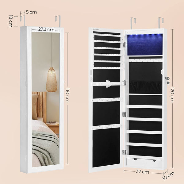 Wall-Mounted Lockable Jewellery Cabinet - Karrari