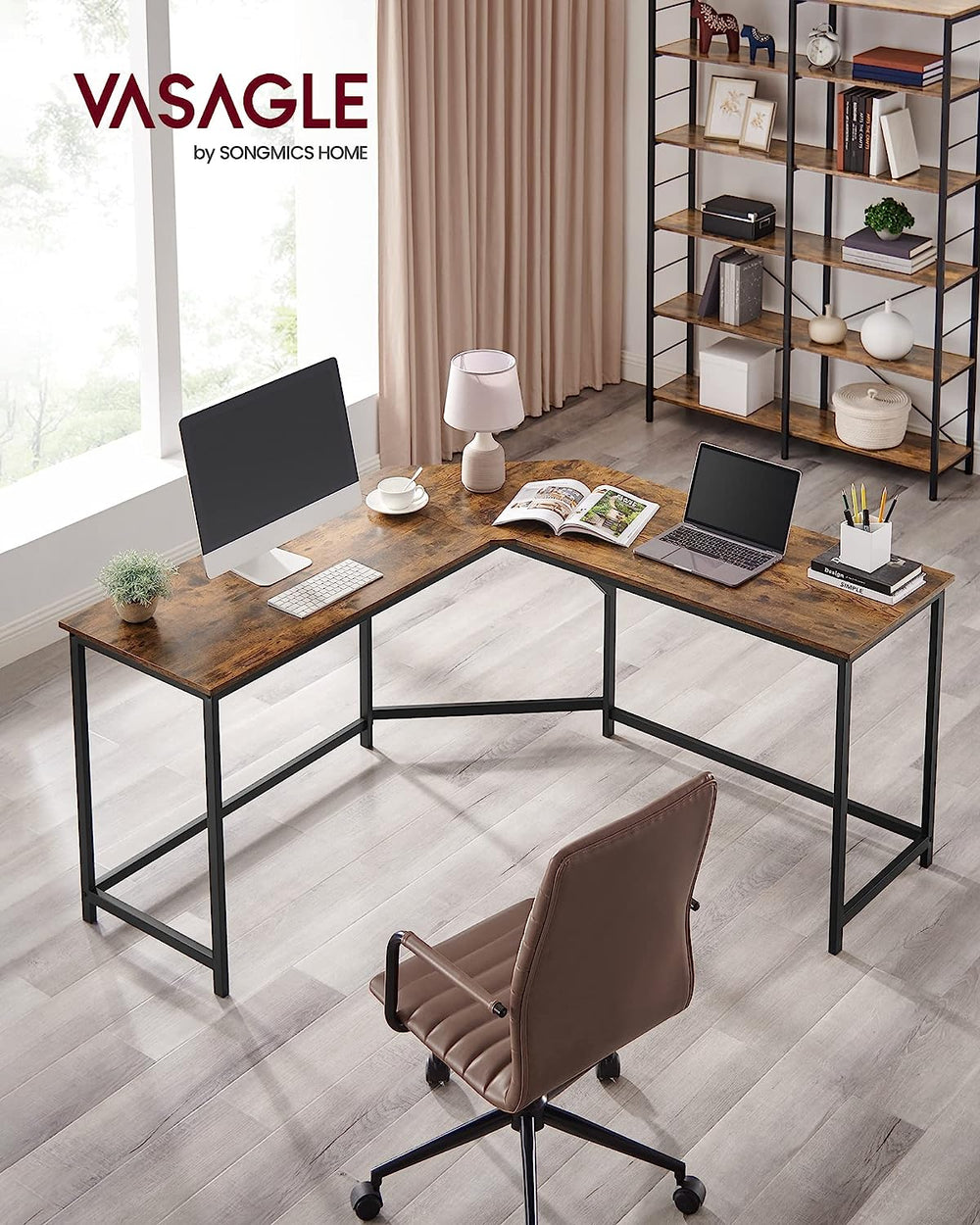 L-Shaped Computer Corner Desk - Karrari