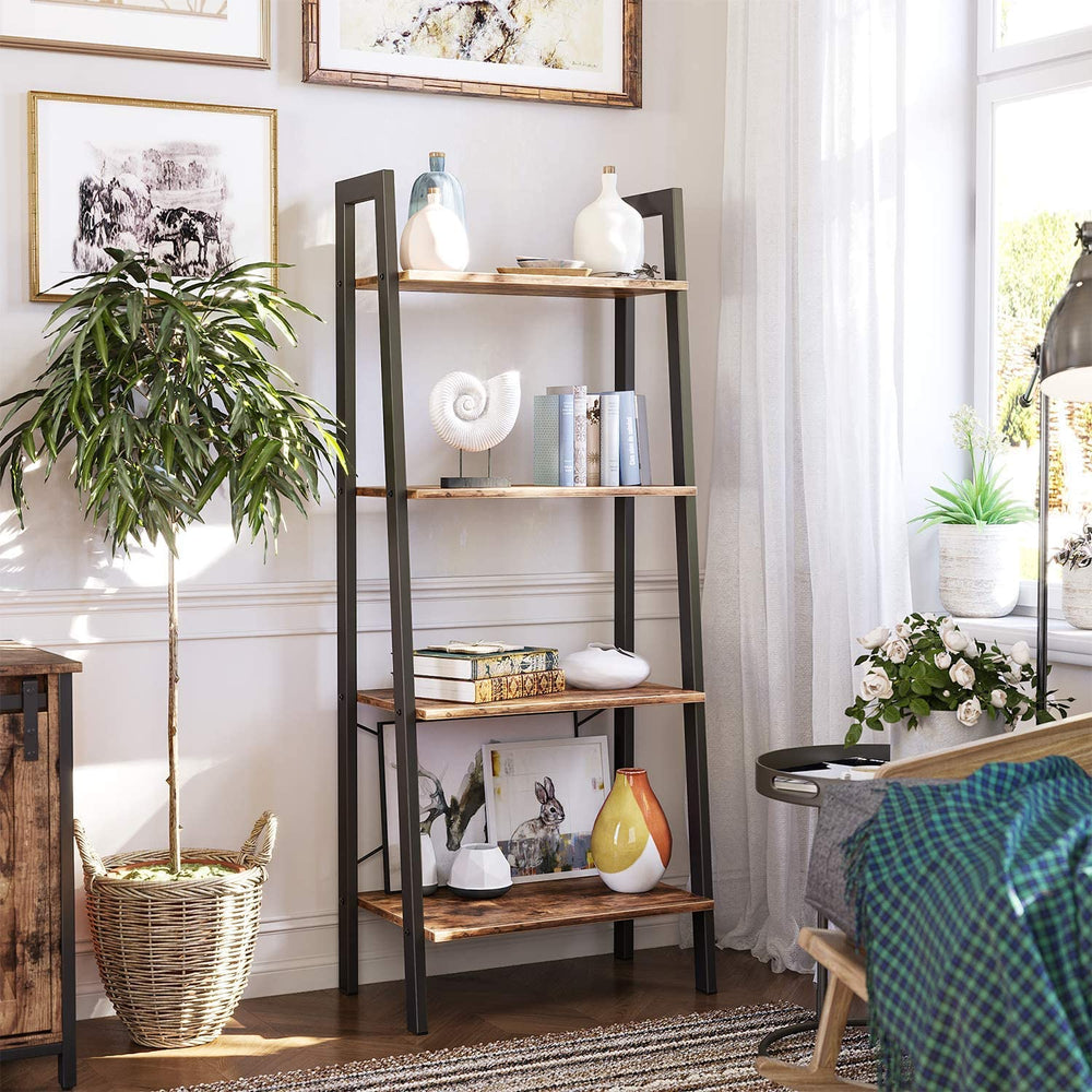 4-Tier Industrial Ladder Shelf - Karrari