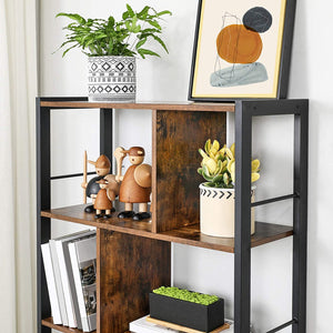 4-Tier Industrial Bookcase - Karrari