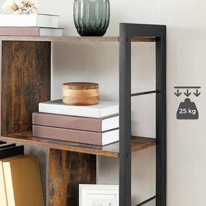 4-Tier Industrial Bookcase - Karrari