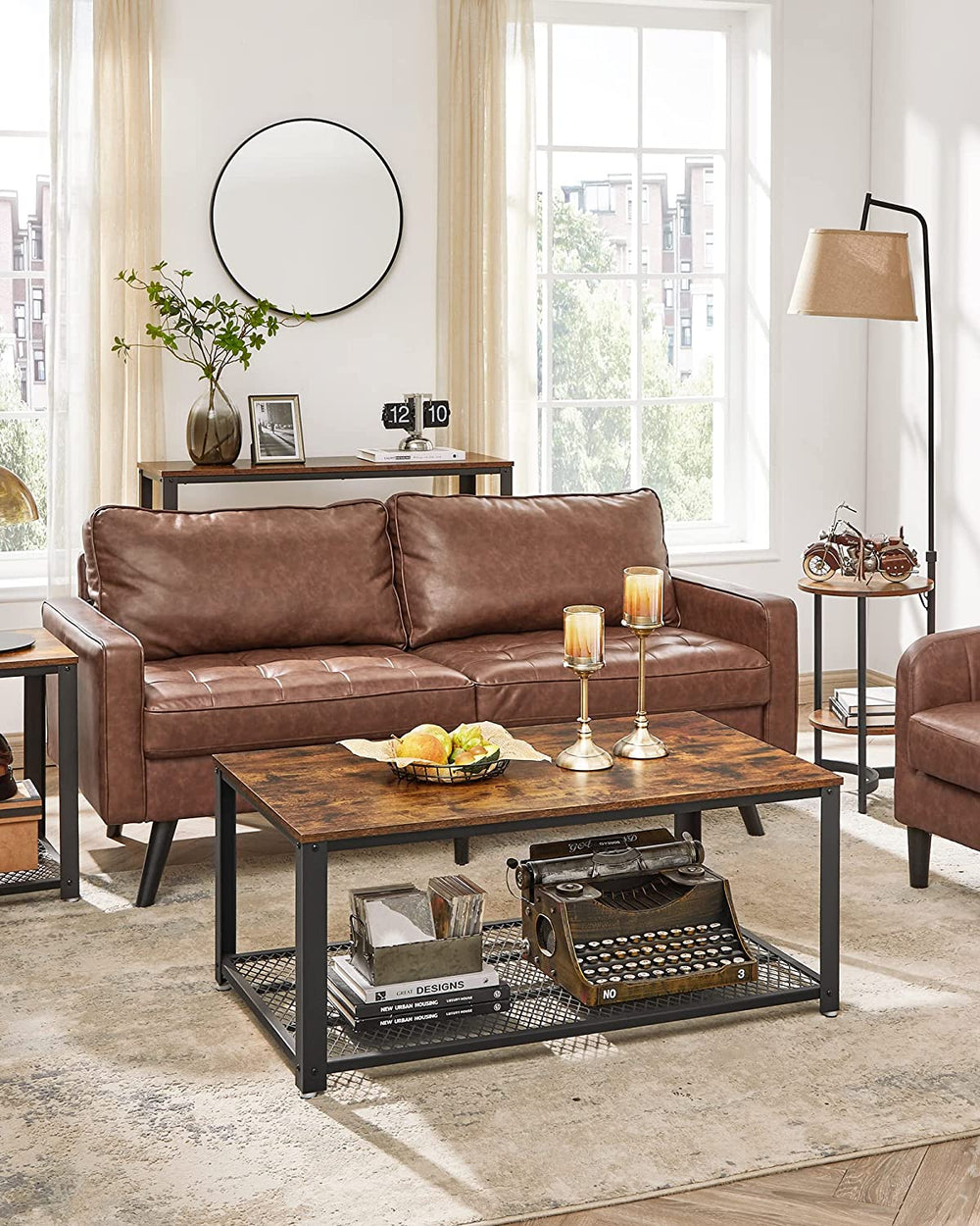 2-Tier Industrial Coffee Table - Karrari