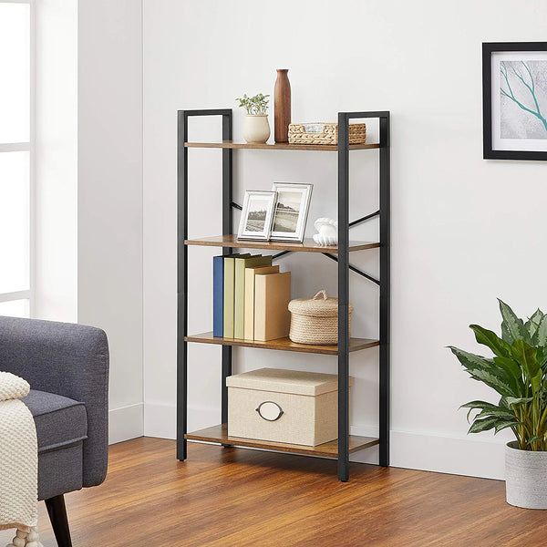 4-Tier Industrial Bookshelf - Karrari