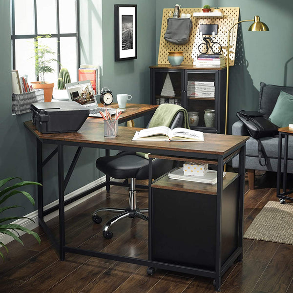 L-Shaped Computer Corner Desk - Karrari