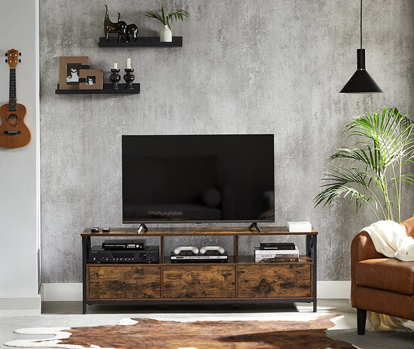 Industrial TV Stand with Drawers & Shelves - Karrari