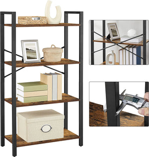 4-Tier Industrial Bookshelf - Karrari