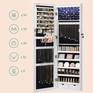 Wall-Mounted Lockable Jewellery Cabinet - Karrari