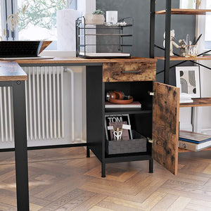 L-Shaped Corner Desk with Storage - Karrari