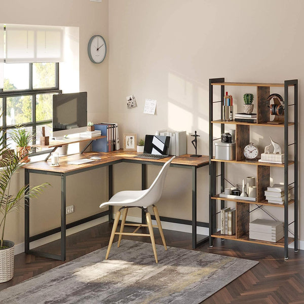L-Shaped Desk with Screen Stand - Karrari